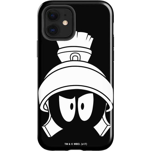 Looney Tunes Marvin the Martian Black and White iPhone 12 Impact Case
