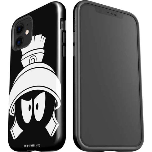 Looney Tunes Marvin the Martian Black and White iPhone 12 Impact Case