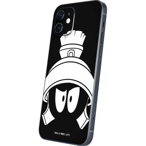 Looney Tunes Marvin the Martian Black and White iPhone 12 Skin