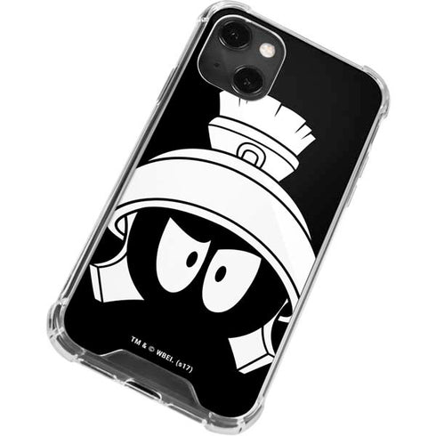 Looney Tunes Marvin the Martian Black and White iPhone 13 Mini Clear Case
