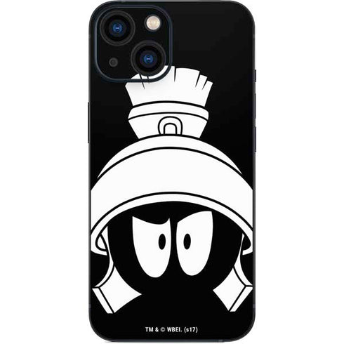Looney Tunes Marvin the Martian Black and White iPhone 13 Mini Skin