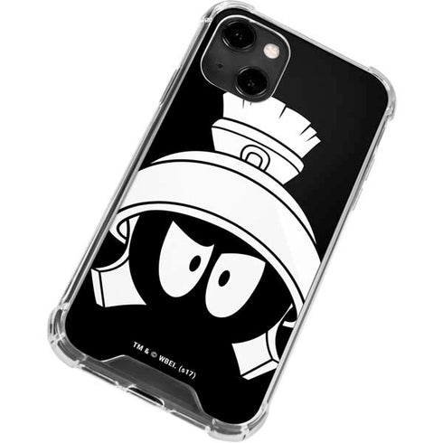 Looney Tunes Marvin the Martian Black and White iPhone 14 Clear Case