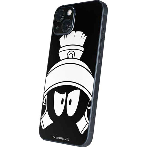 Looney Tunes Marvin the Martian Black and White iPhone 15 Plus Skin