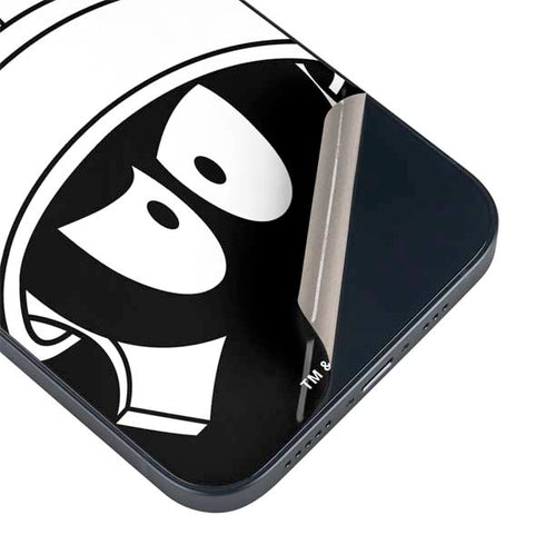 Looney Tunes Marvin the Martian Black and White iPhone 15 Plus Skin