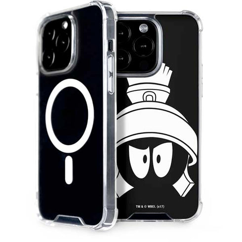 Looney Tunes Marvin the Martian Black and White iPhone 15 Pro MagSafe Case