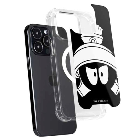 Looney Tunes Marvin the Martian Black and White iPhone 15 Pro MagSafe Case