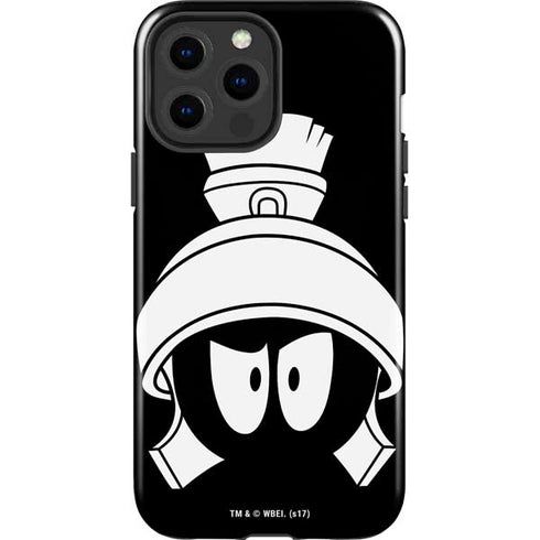 Looney Tunes Marvin the Martian Black and White iPhone 15 Pro Max Impact Case