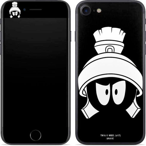 Looney Tunes Marvin the Martian Black and White iPhone 8 Skin