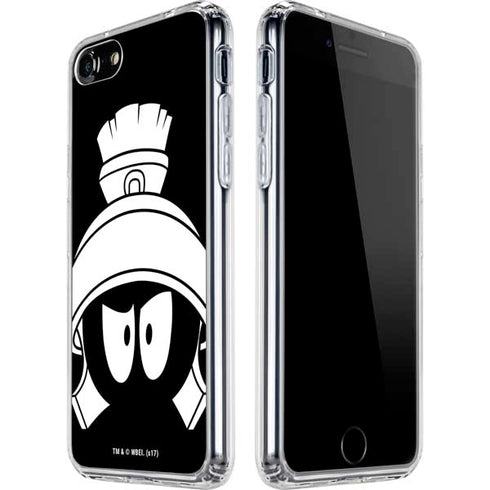 Looney Tunes Marvin the Martian Black and White iPhone SE (2nd & 3rd Gen) Clear Case