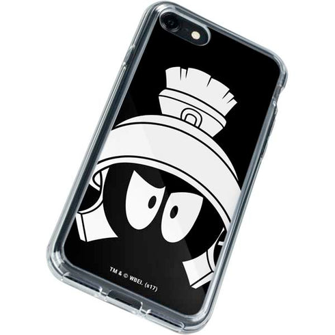 Looney Tunes Marvin the Martian Black and White iPhone SE (2nd & 3rd Gen) Clear Case