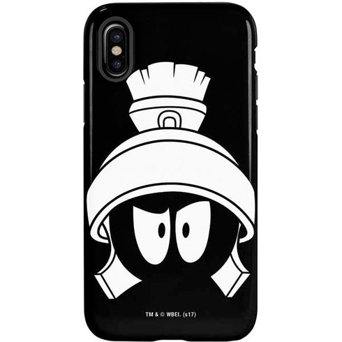 Looney Tunes Marvin the Martian Black and White iPhone X Pro Case