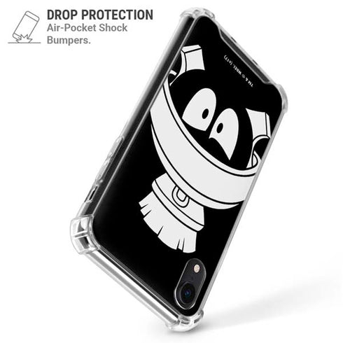 Looney Tunes Marvin the Martian Black and White iPhone XR Clear Case
