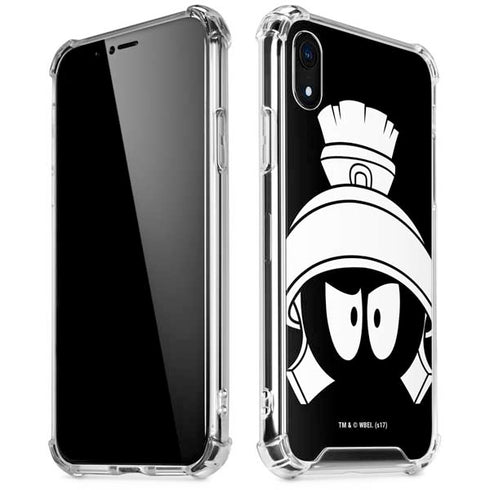 Looney Tunes Marvin the Martian Black and White iPhone XR Clear Case