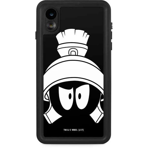 Looney Tunes Marvin the Martian Black and White iPhone XR Waterproof Case