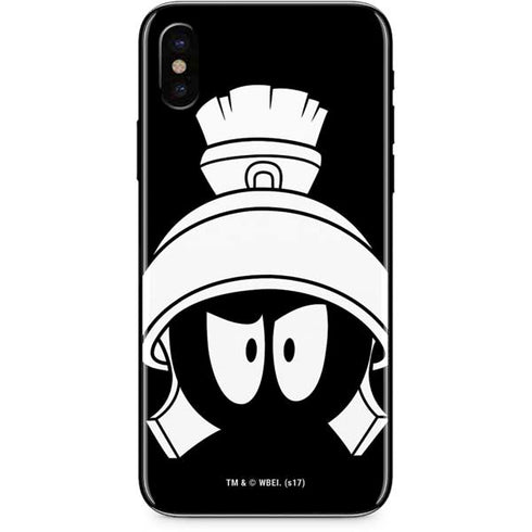 Looney Tunes Marvin the Martian Black and White iPhone XS Skin