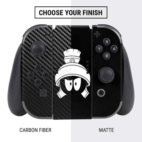 Looney Tunes Marvin the Martian Black and White Nintendo Switch Bundle Skin