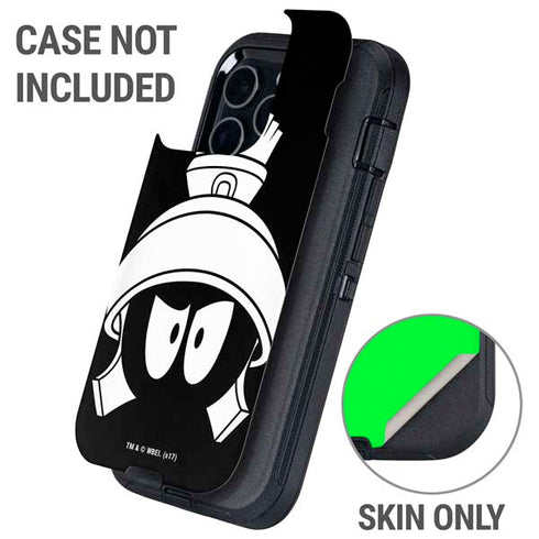 Looney Tunes Marvin the Martian Black and White Otterbox Defender iPhone Skin