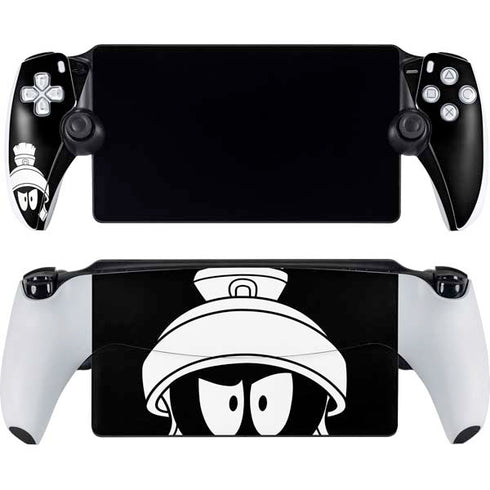 Looney Tunes Marvin the Martian Black and White PlayStation Portal Remote Player Skin