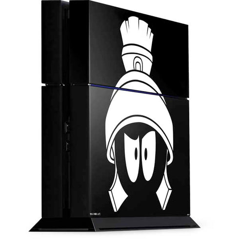 Looney Tunes Marvin the Martian Black and White PS4 Console Skin