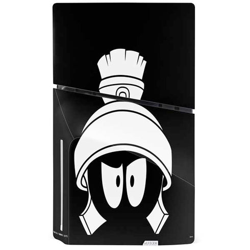 Looney Tunes Marvin the Martian Black and White PS5 Slim Disk Console Skin