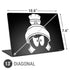 Looney Tunes Marvin the Martian Black and White Universal Laptop 13in (10.6 x 7.6in) Skin