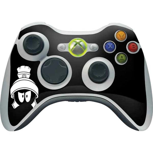 Looney Tunes Marvin the Martian Black and White Xbox 360 Wireless Controller Skin