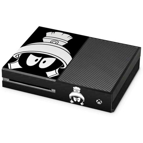 Looney Tunes Marvin the Martian Black and White Xbox One Console Skin