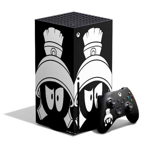 Looney Tunes Marvin the Martian Black and White Xbox Series X Bundle Skin
