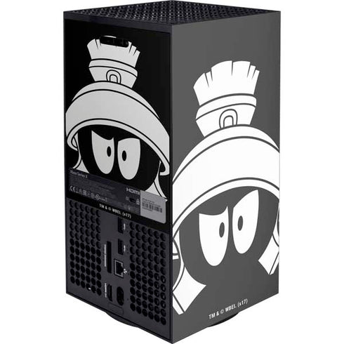 Looney Tunes Marvin the Martian Black and White Xbox Series X Console Skin