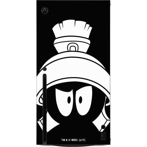Looney Tunes Marvin the Martian Black and White Xbox Series X Console Skin