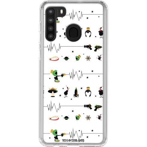Looney Tunes Marvin the Martian Gadgets Galaxy A21 Clear Case