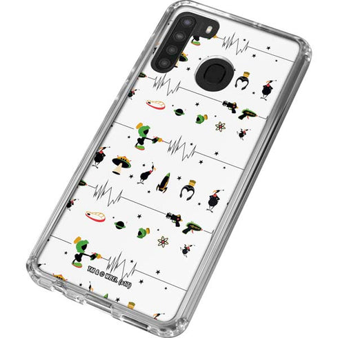 Looney Tunes Marvin the Martian Gadgets Galaxy A21 Clear Case