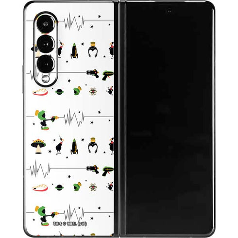 Looney Tunes Marvin the Martian Gadgets Galaxy Z Fold3 5G Skin
