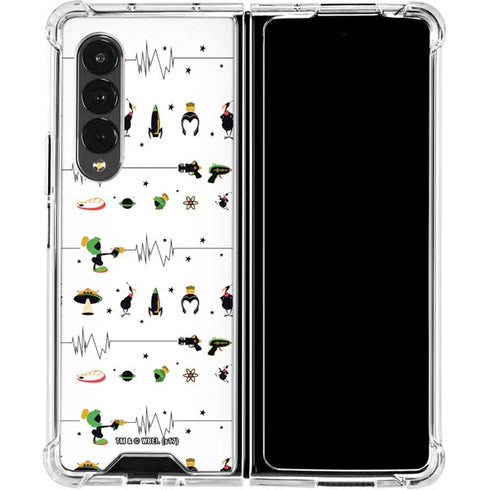Looney Tunes Marvin the Martian Gadgets Galaxy Z Fold4 5G Clear Case