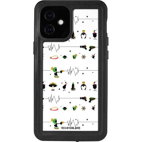 Looney Tunes Marvin the Martian Gadgets iPhone 12 Mini Waterproof Case