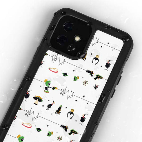 Looney Tunes Marvin the Martian Gadgets iPhone 12 Waterproof Case