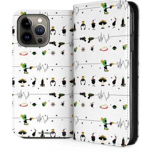 Looney Tunes Marvin the Martian Gadgets iPhone 13 Pro Max Folio Case