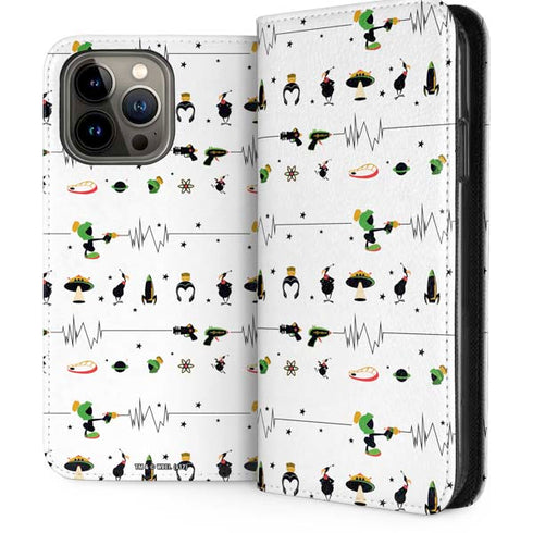 Looney Tunes Marvin the Martian Gadgets iPhone 14 Pro Max Folio Case