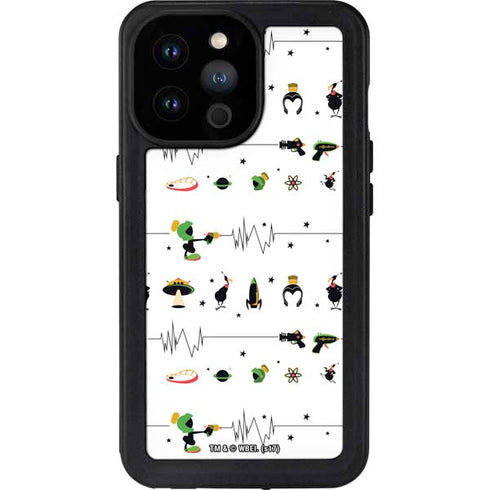 Looney Tunes Marvin the Martian Gadgets iPhone 14 Pro Max Waterproof Case