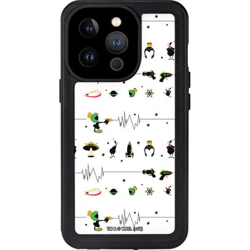 Looney Tunes Marvin the Martian Gadgets iPhone 14 Pro Waterproof Case