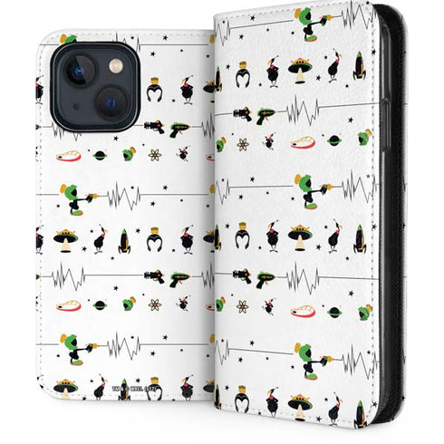 Looney Tunes Marvin the Martian Gadgets iPhone 15 Plus Folio Case