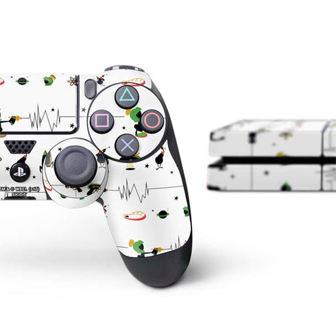 Looney Tunes Marvin the Martian Gadgets PS4 Console and Controller Bundle Skin