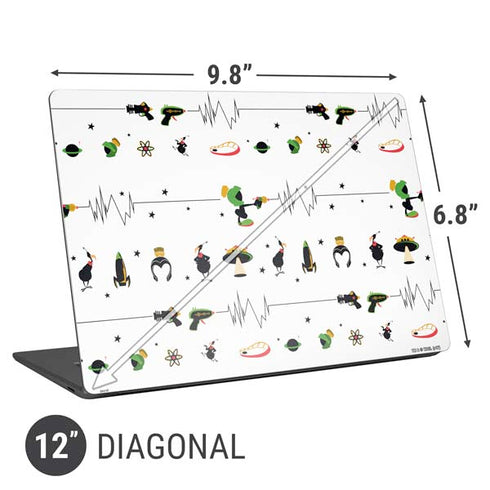 Looney Tunes Marvin the Martian Gadgets Universal Laptop 12in (9.8 x 6.8in) Skin