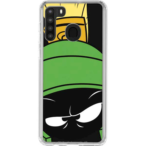 Looney Tunes Marvin the Martian Galaxy A21 Clear Case