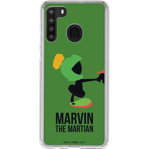 Looney Tunes Marvin the Martian Identity Galaxy A21 Clear Case