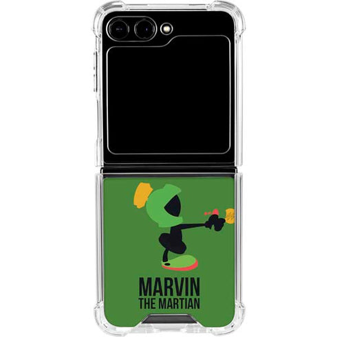 Looney Tunes Marvin the Martian Identity Galaxy Z Flip5 5G Clear Case