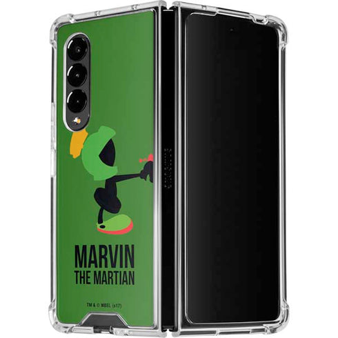 Looney Tunes Marvin the Martian Identity Galaxy Z Fold4 5G Clear Case