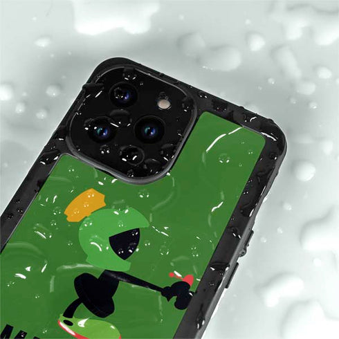 Looney Tunes Marvin the Martian Identity iPhone 14 Pro Max Waterproof Case