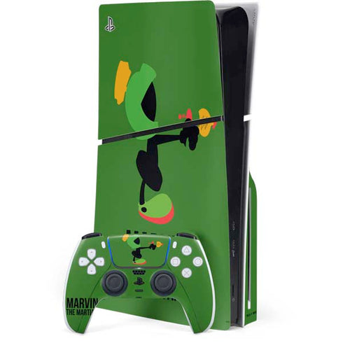 Looney Tunes Marvin the Martian Identity PS5 Slim Disk Bundle Skin