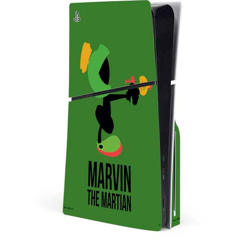 Looney Tunes Marvin the Martian Identity PS5 Slim Disk Console Skin